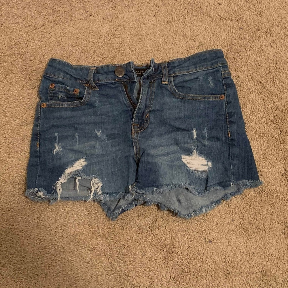 🌸3/$10 Aeropostale High-Waisted Midi Jean Shorts